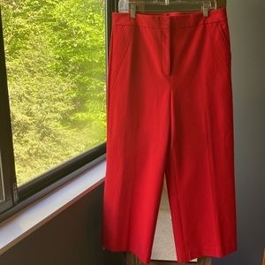 Ann Taylor Factory Size 12 red wide leg pants